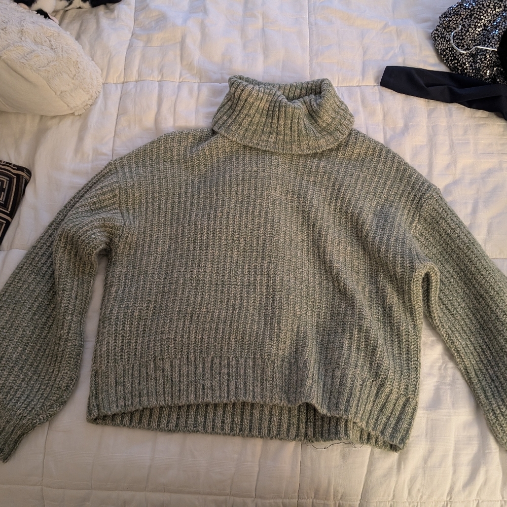 Old Navy Turtle Neck Sweater - Sage Green